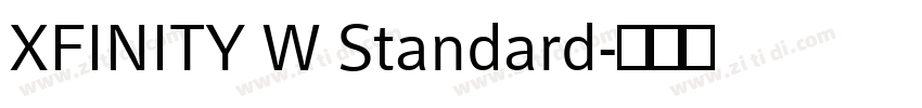 XFINITY W Standard字体转换 XFINITY W Standard字体转换